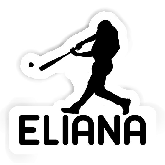 Eliana Sticker Baseball Player Notebook Eliana Sticker Baseball Player Notebook Image
