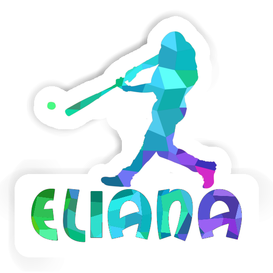 Baseballspieler Aufkleber Eliana Baseballspieler Aufkleber Eliana Image