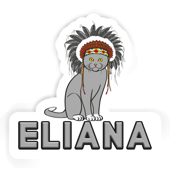Sticker Indian Cat Eliana Laptop Sticker Indian Cat Eliana Laptop Image