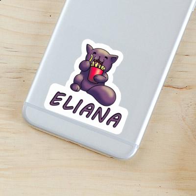 French Fry Cat Sticker Eliana Notebook French Fry Cat Sticker Eliana Gift package Image