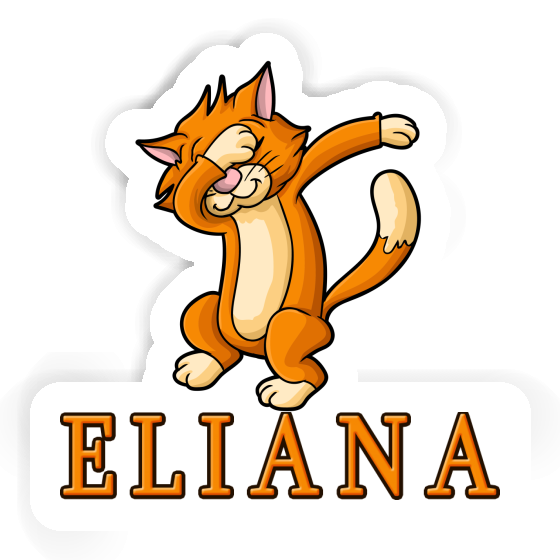 Eliana Sticker Dabbing Cat Laptop Eliana Sticker Dabbing Cat Laptop Image