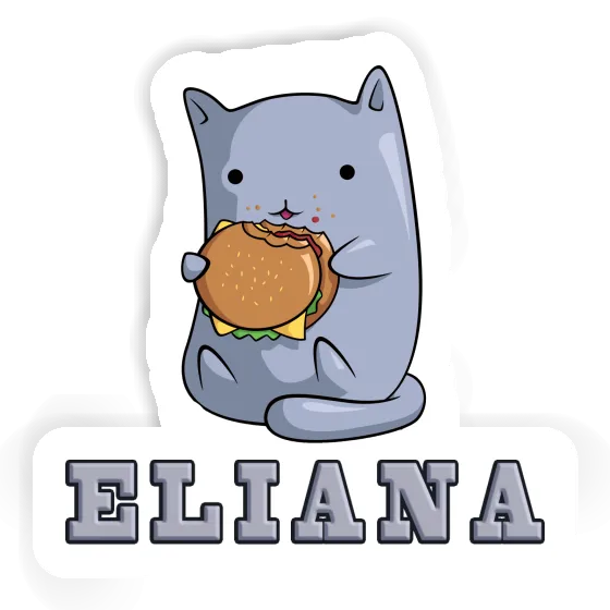 Aufkleber Hamburger-Katze Eliana Notebook Aufkleber Hamburger-Katze Eliana Gift package Image