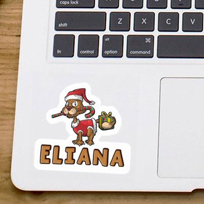 Eliana Autocollant Chat de Noël Image