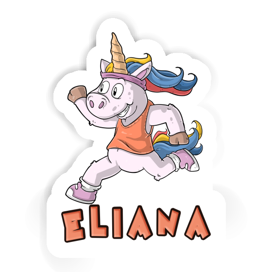Coureuse Autocollant Eliana Coureuse Autocollant Eliana Image