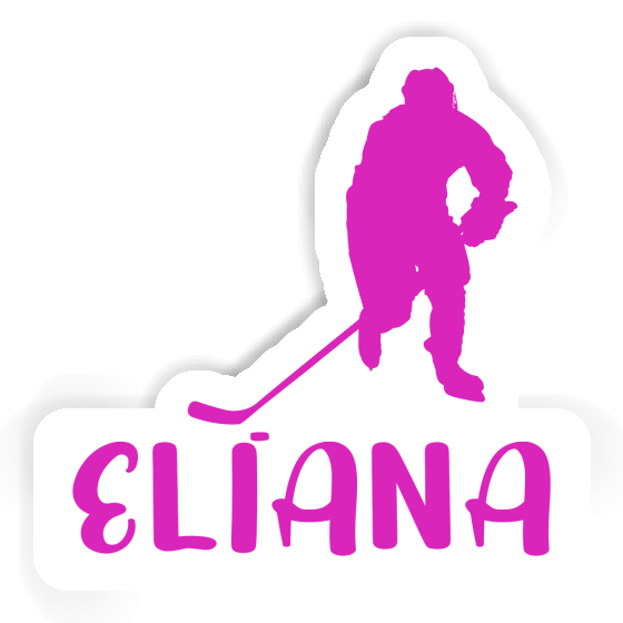 Eliana Sticker Hockey Player Notebook Eliana Sticker Hockey Player Gift package Image
