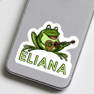 Guitar Frog Sticker Eliana Laptop Image