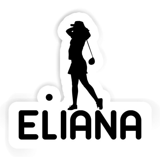 Sticker Golfer Eliana Notebook Image