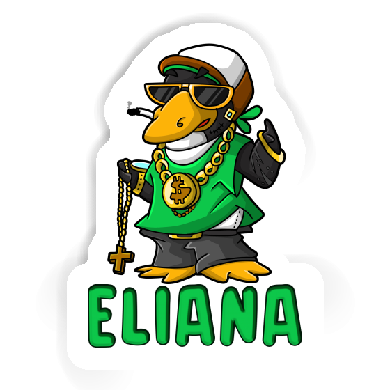 Autocollant Pingouin hip-hop Eliana Notebook Image