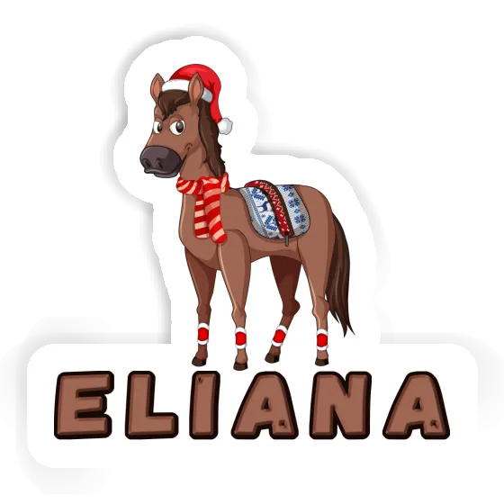 Cheval de Noël Autocollant Eliana Cheval de Noël Autocollant Eliana Image