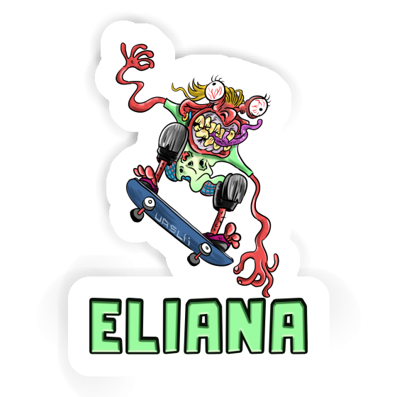 Eliana Aufkleber Skateboarder Laptop Image