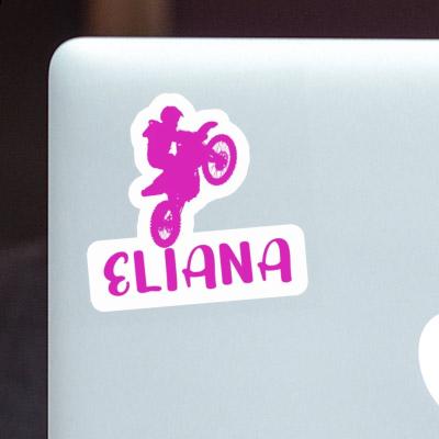 Sticker Motocross-Fahrer Eliana Notebook Image