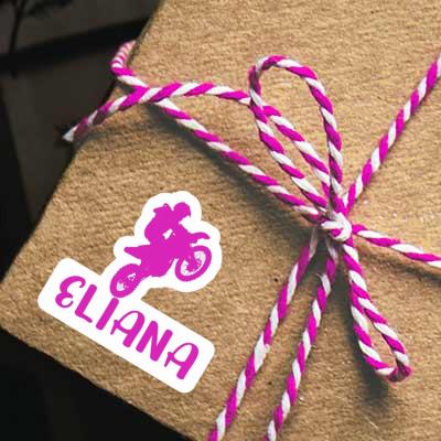 Sticker Motocross-Fahrer Eliana Laptop Image