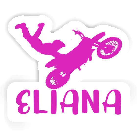 Eliana Sticker Motocross-Fahrer Laptop Image