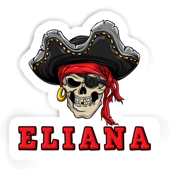 Autocollant Crâne de pirate Eliana Notebook Autocollant Crâne de pirate Eliana Gift package Image