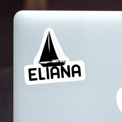 Sticker Eliana Sailboat Image