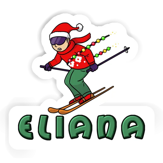 Autocollant Skieur de Noël Eliana Laptop Autocollant Skieur de Noël Eliana Laptop Image