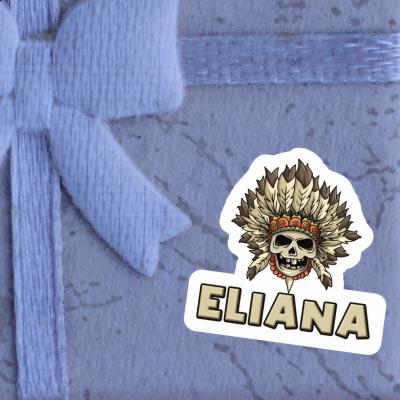Autocollant Eliana Tête de mort Notebook Image
