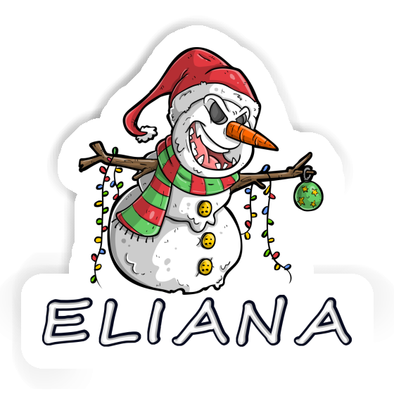 Sticker Bad Snowman Eliana Gift package Image