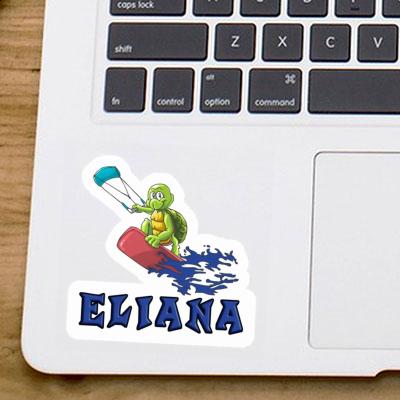 Eliana Autocollant Kitesurfeur Notebook Image