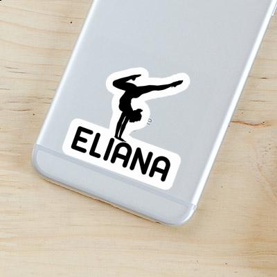 Yoga-Frau Aufkleber Eliana Laptop Image