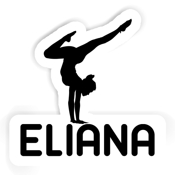 Yoga-Frau Aufkleber Eliana Gift package Image