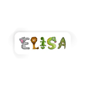 Sticker Elisa Tierschrift Image