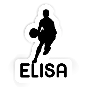 Elisa Sticker Basketball Player Image