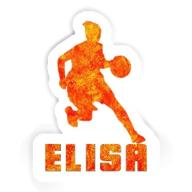 Elisa Aufkleber Basketballspielerin Image