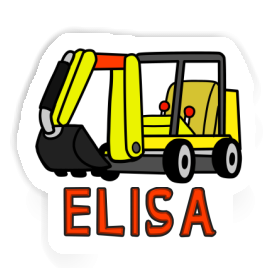 Sticker Elisa Mini-Excavator Image