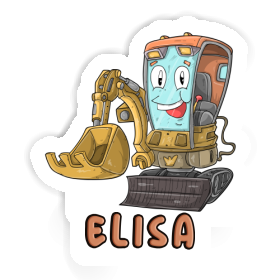 Sticker Elisa Little Excavator Image