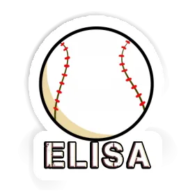 Elisa Aufkleber Baseball Image