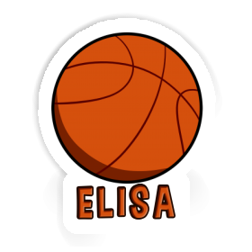 Autocollant Ballon de basketball Elisa Image