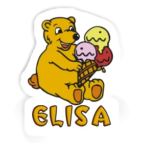 Sticker Eiscreme-Bär Elisa Image