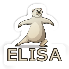 Yoga Bear Sticker Elisa Image