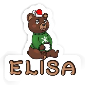 Elisa Sticker Weihnachtsbär Image