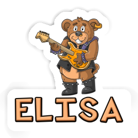 Sticker Elisa Guitarist Image