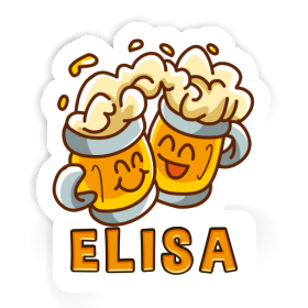 Elisa Sticker Beer Image