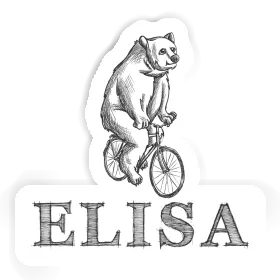 Bicycle rider Sticker Elisa Image