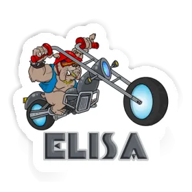 Sticker Biker Elisa Image