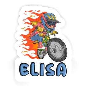 Freeride Biker Sticker Elisa Image