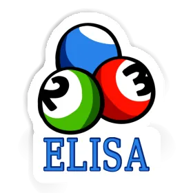 Elisa Sticker Billardkugel Image