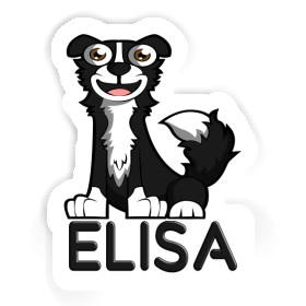 Autocollant Elisa Border Collie Image