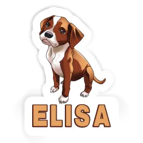 Sticker Boxer Dog Elisa Image