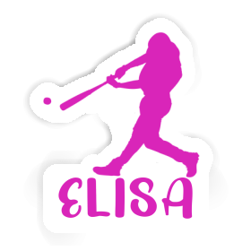 Aufkleber Baseballspieler Elisa Image