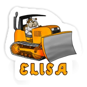 Autocollant Bulldozer Elisa Image