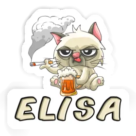 Elisa Sticker Bad Cat Image