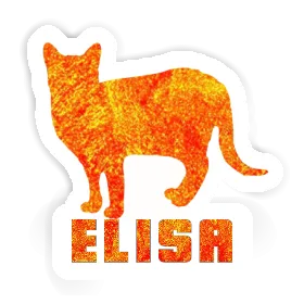 Elisa Autocollant Chat Image