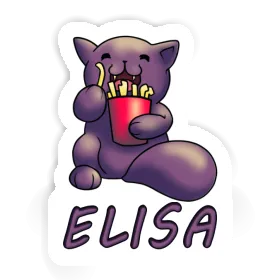 Elisa Sticker French Fry Cat Image