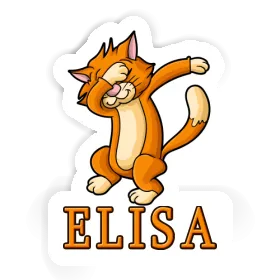 Sticker Elisa Dabbing Cat Image