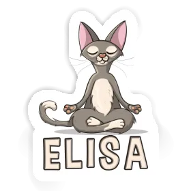 Elisa Autocollant Chat Image